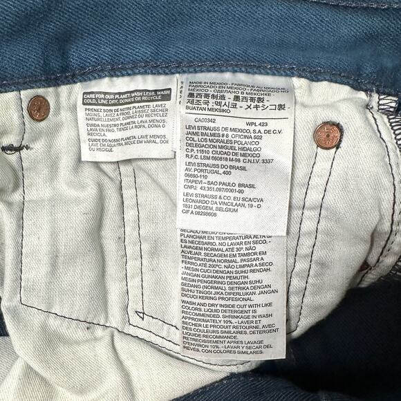 Levi's 501 Original Shrink-to-fit™ Men's Jeans - Cobalt Blue Wash - Picture 6 of 8